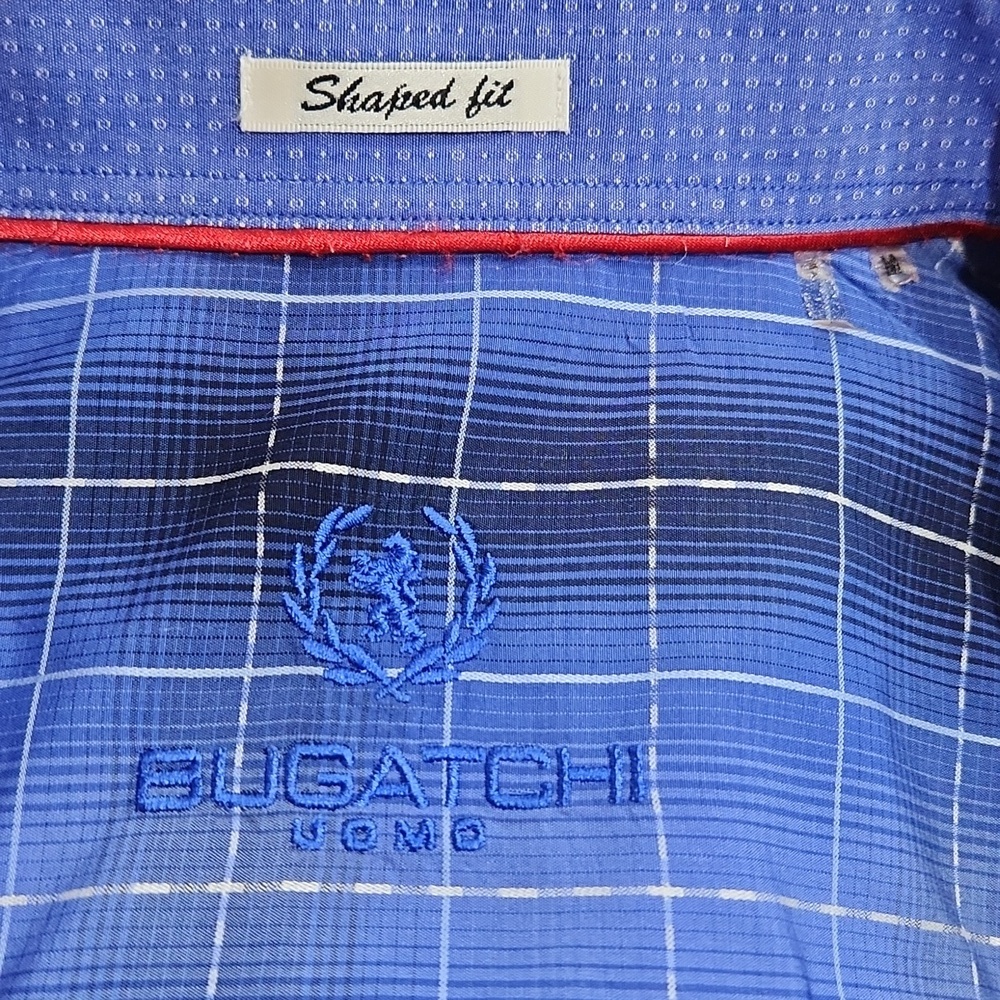 Bugatchi Mens Button Down Shaped Fit Size Medium - Picture 5 of 5